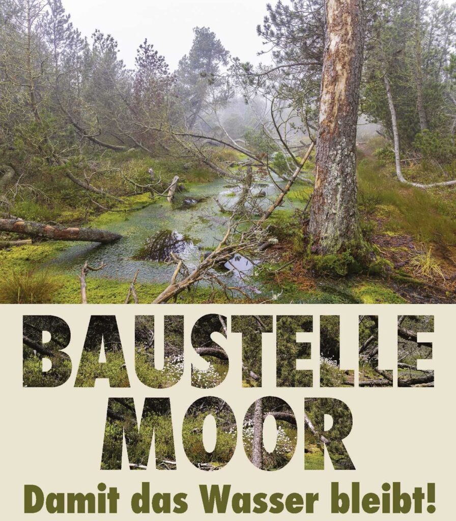 Plakat zur Sonderausstellung "Baustelle Moor"